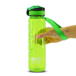 SVP Sports - 32oz Hydration Water Bottle (32OZ-GRNCLEAR)