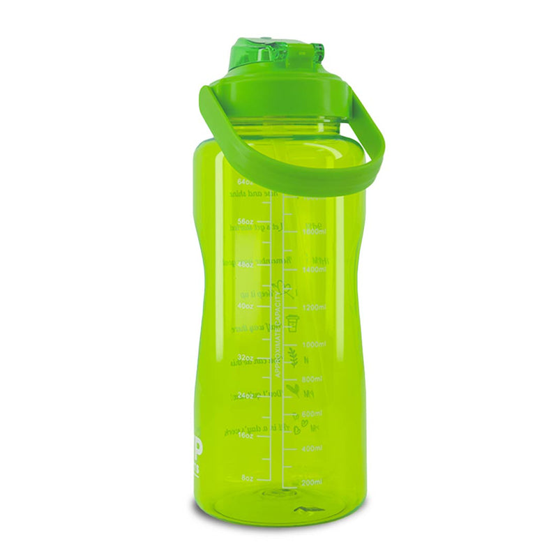 SVP Sports - 64oz Hydration Water Bottle (64OZ-GRNCLEAR)