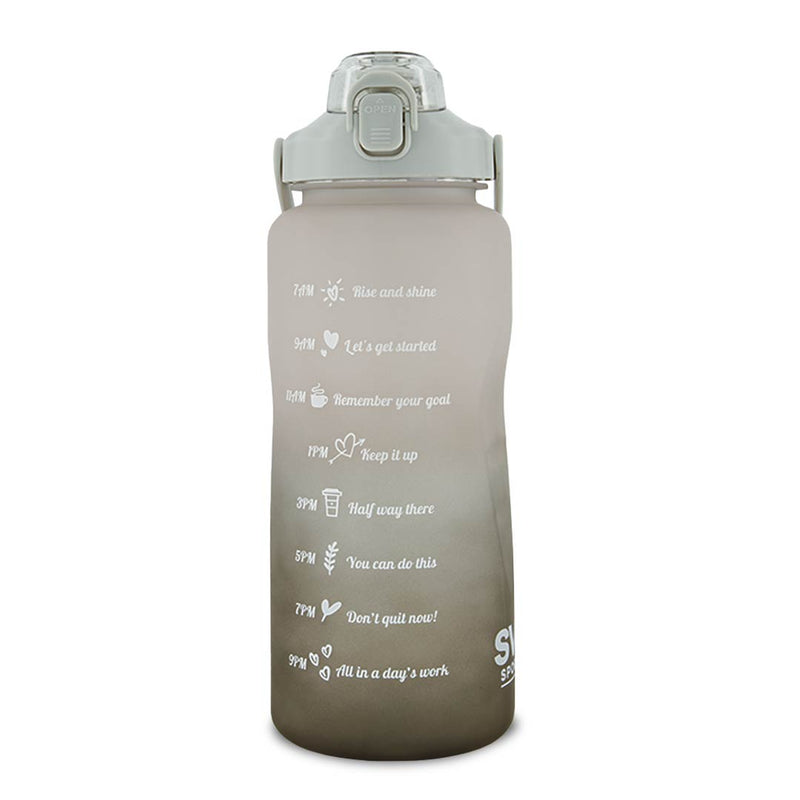 SVP Sports - 64oz Hydration Water Bottle (64OZ-GRYBLK)