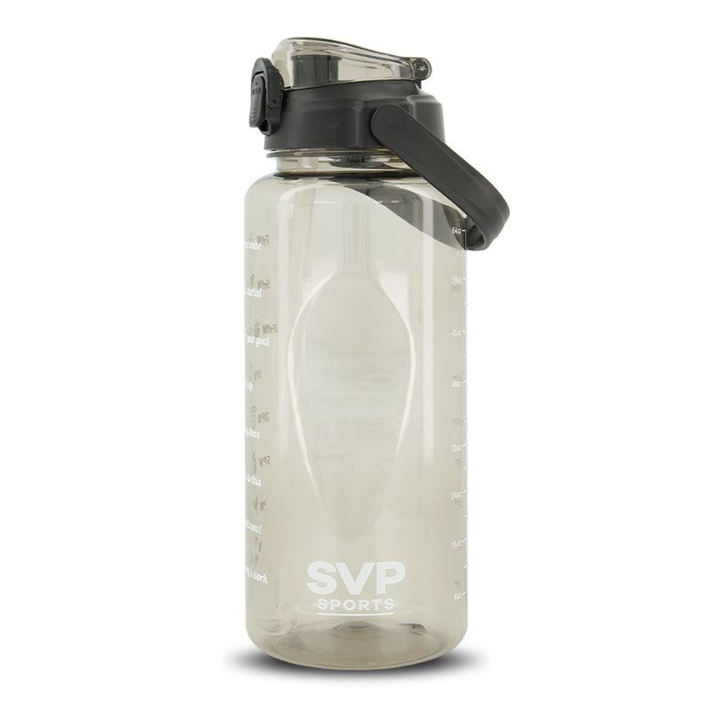 SVP Sports - 64oz Hydration Water Bottle (64OZ-BLKCLEAR)