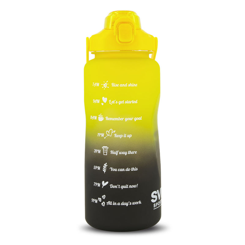 SVP Sports - Bouteille d'eau d'hydratation de 64 oz (64OZ-YLWBLK) 