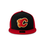 Starter - Calgary Flames Flatbrim Snapback Hat (LS410684 CGF)