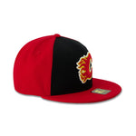 Starter - Calgary Flames Flatbrim Snapback Hat (LS410684 CGF)