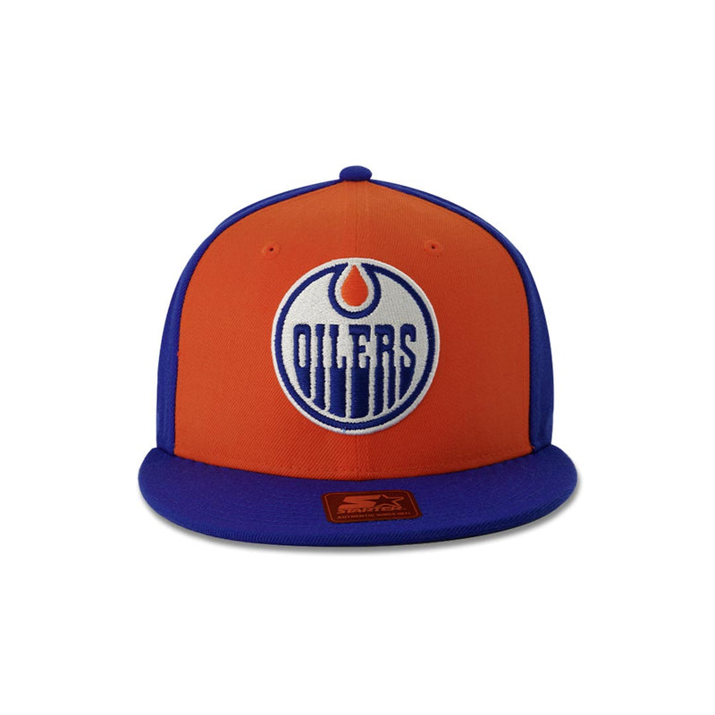 Casquette plate à visière plate des Oilers d'Edmonton (LS410684 EDO)