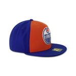 Casquette plate à visière plate des Oilers d'Edmonton (LS410684 EDO)