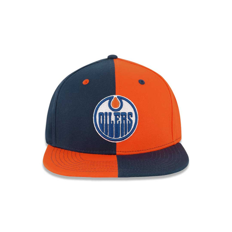 Casquette Snapback à motif de roue des Oilers d'Edmonton (LH410982 EDO)