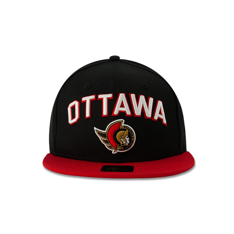 Casquette classique à visière plate et à pression des Sénateurs d'Ottawa (LS410685 OTS)