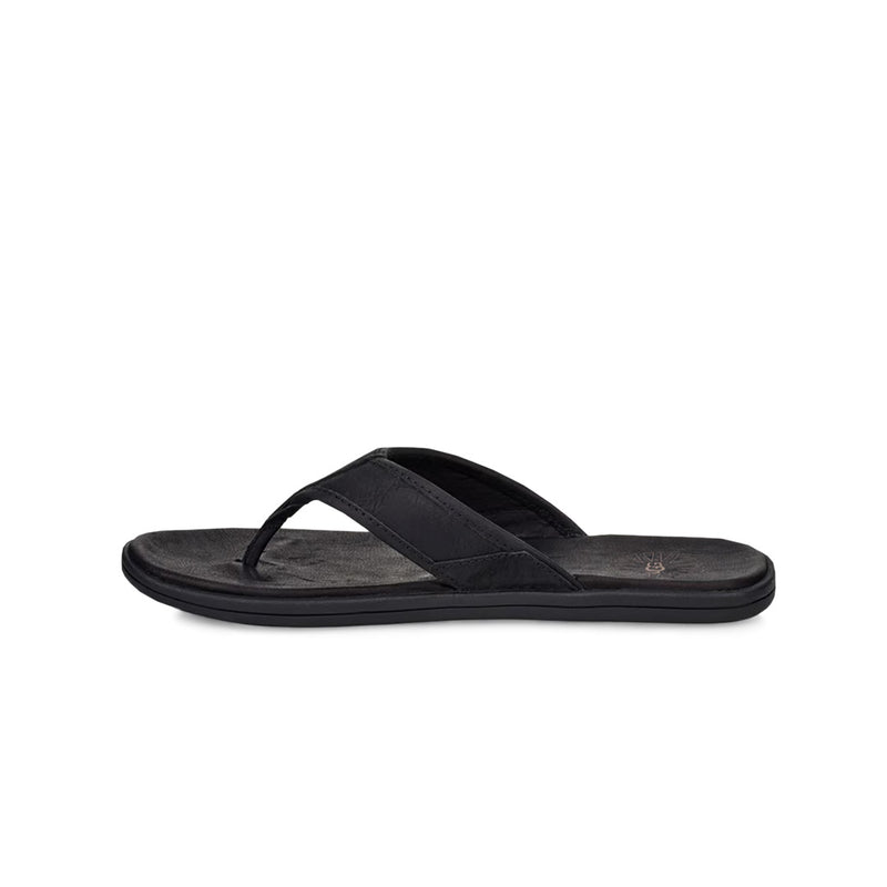 UGG® - Men's Seaside Leather Flip Flop Sandals (1102690-BLK)