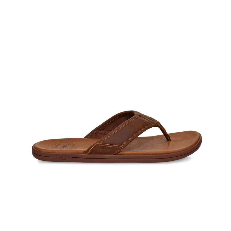 UGG® - Men's Seaside Leather Flip Flop Sandals (1102690-LUG)