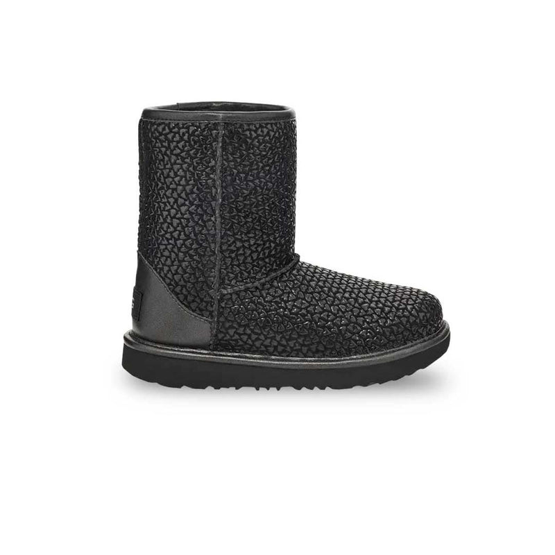 UGG® - Kids' (Infant & Preschool) Classic II Gel Hearts Boots (1143730T-BLK)