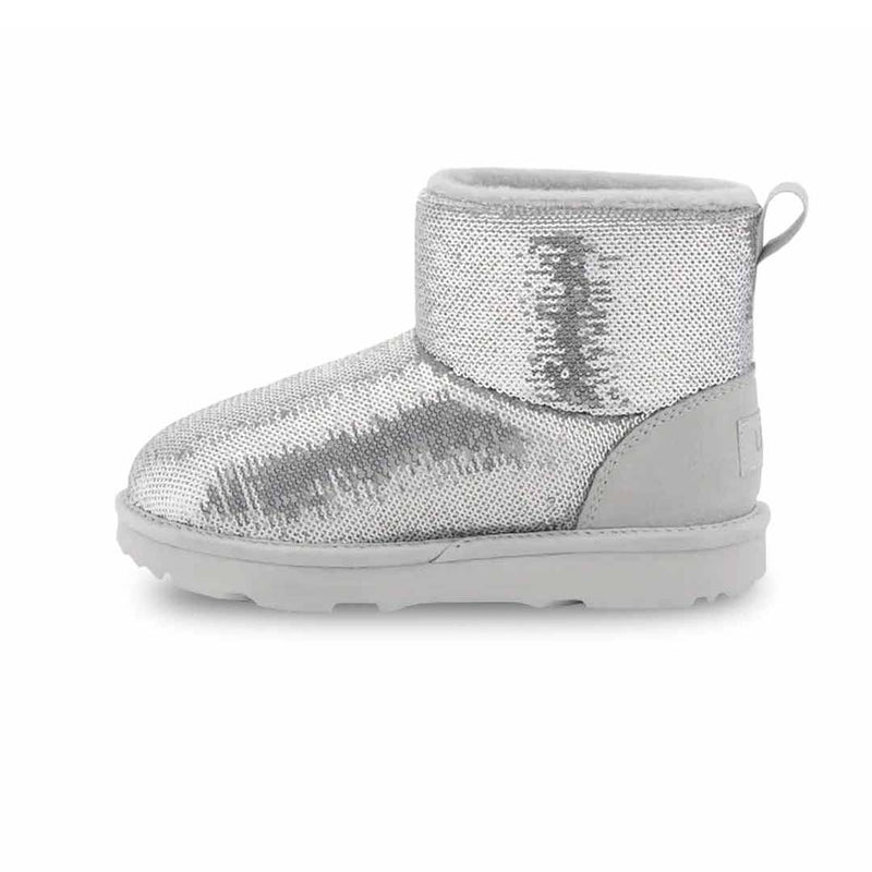 UGG® - Kids' (Preschool & Junior) Classic Mini Mirror Ball Boots (1143708K-SLVR)