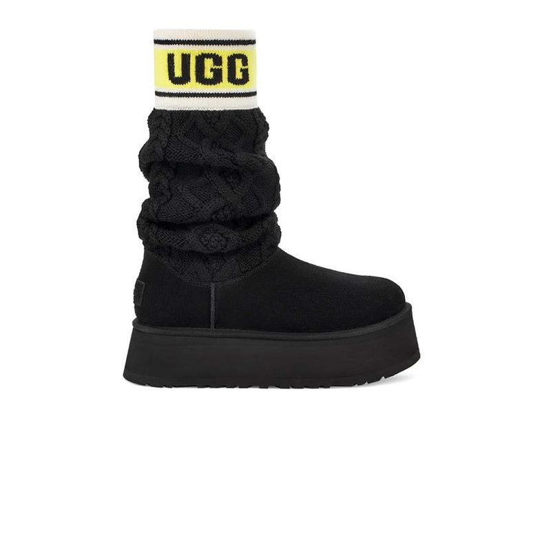 UGG® - Women's Classic Sweater Letter Boots (1144045-BLK)