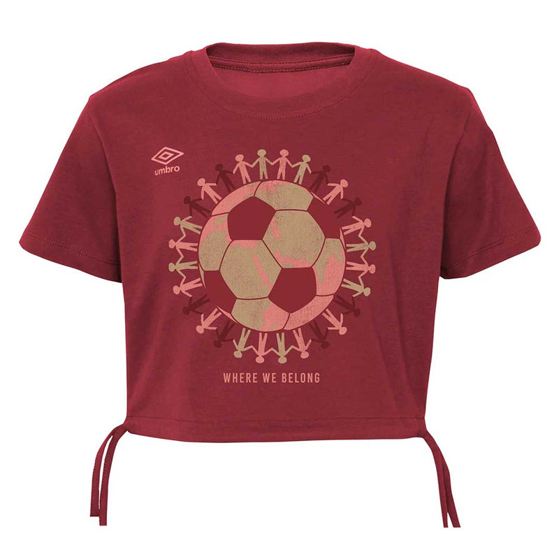 Umbro - T-shirt à bas cintré pour filles (junior) (HUUG6UBMY UZI) 