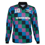 Umbro - Maillot rétro à manches longues des années 90 pour hommes (HUUM1UBFS UI9) 