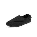 United Supply Co - Men's Plain Velcro Slippers (SMF4931BUS BLK)