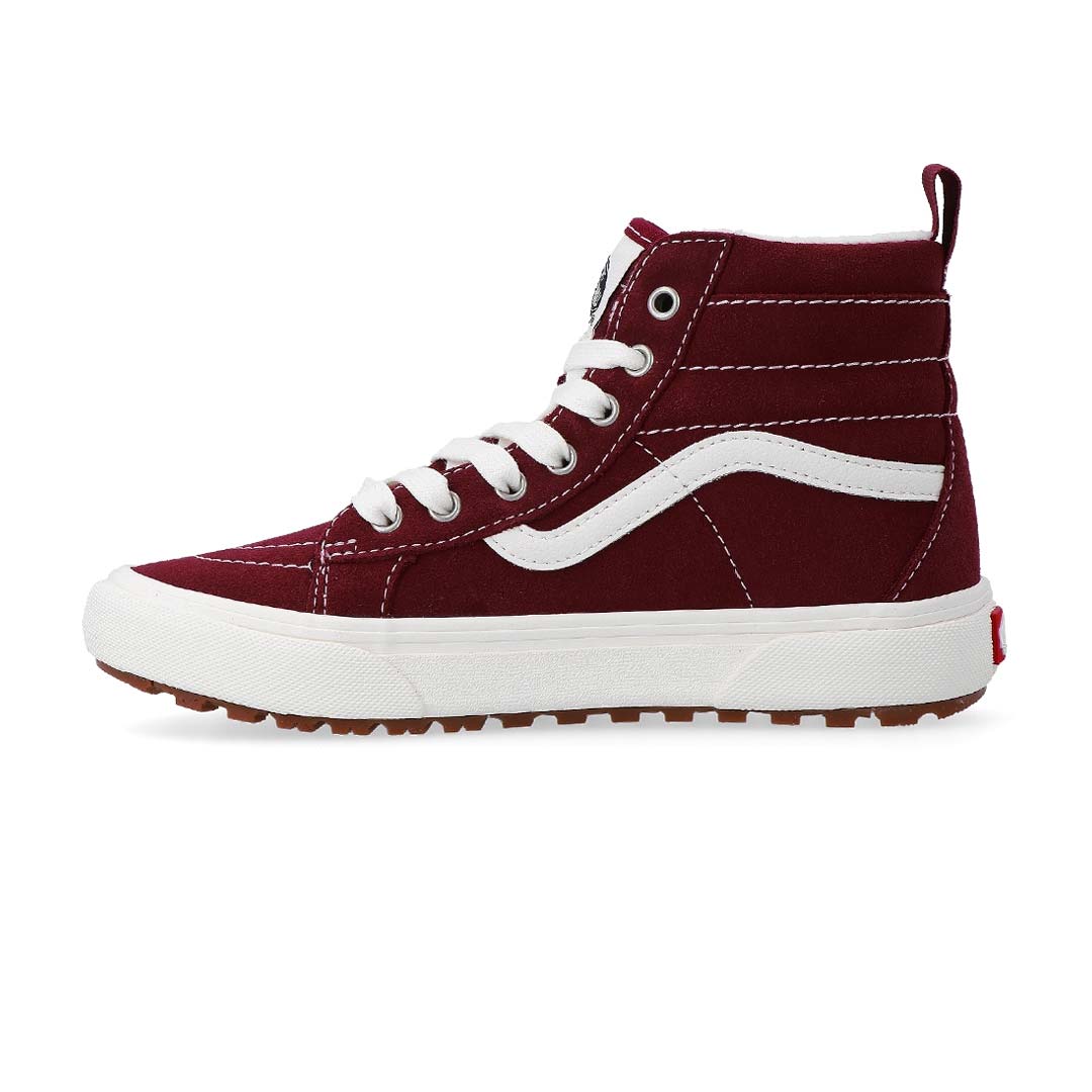 Burgundy fashion vans junior