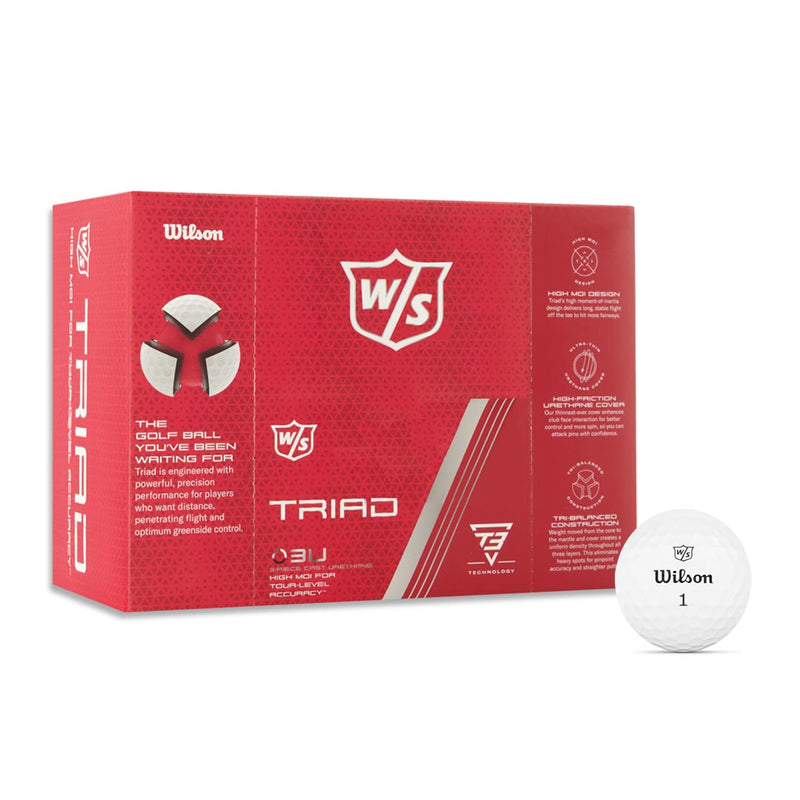 Wilson - Balles de golf Triad PDQ (paquet de 24) (WG2005101)