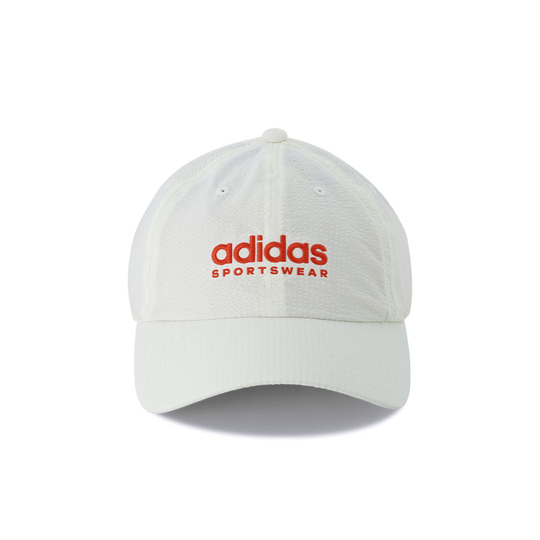 Adidas Dad Seersucker Cap IR7910 Wht Red OSFW