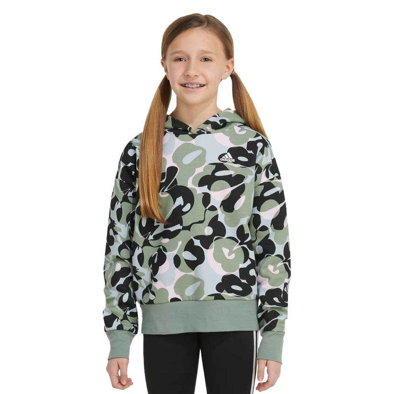 adidas - Girls' (Junior) All Over Print Loose Fit Hoodie (IQ5979)