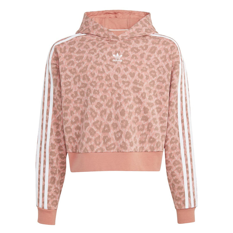 adidas - Girls' (Junior) Animal All Over Print Crop Hoodie (IJ0746)