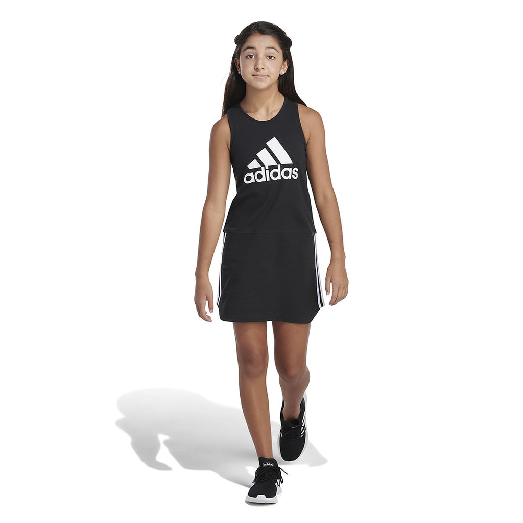 adidas - Girls' (Junior) Curved Hem Tank Dress (FZ9130)