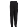 adidas - Girls' (Junior) Elastic Waistband 3 Stripe Cotton Fleece Pant (IQ6048)