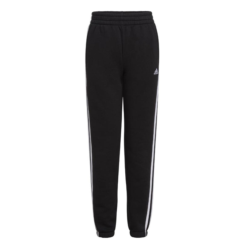 adidas - Girls' (Junior) Elastic Waistband 3 Stripe Cotton Fleece Pant (IQ6048)