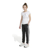 adidas - Pantalon en molleton de coton à 3 bandes et taille élastique pour fille (Junior) (IQ6048) 