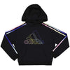 adidas - Girls' (Youth) Multi 3 Stripe Fleece Hoodie (GA8211)