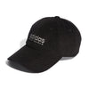 adidas - Kids' (Junior) Black Corduroy Low Dad Cap (IB2664)