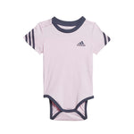 adidas - Kids' (Infant & Toddler) 3-Stripes Onesie With Bib (HM6593)