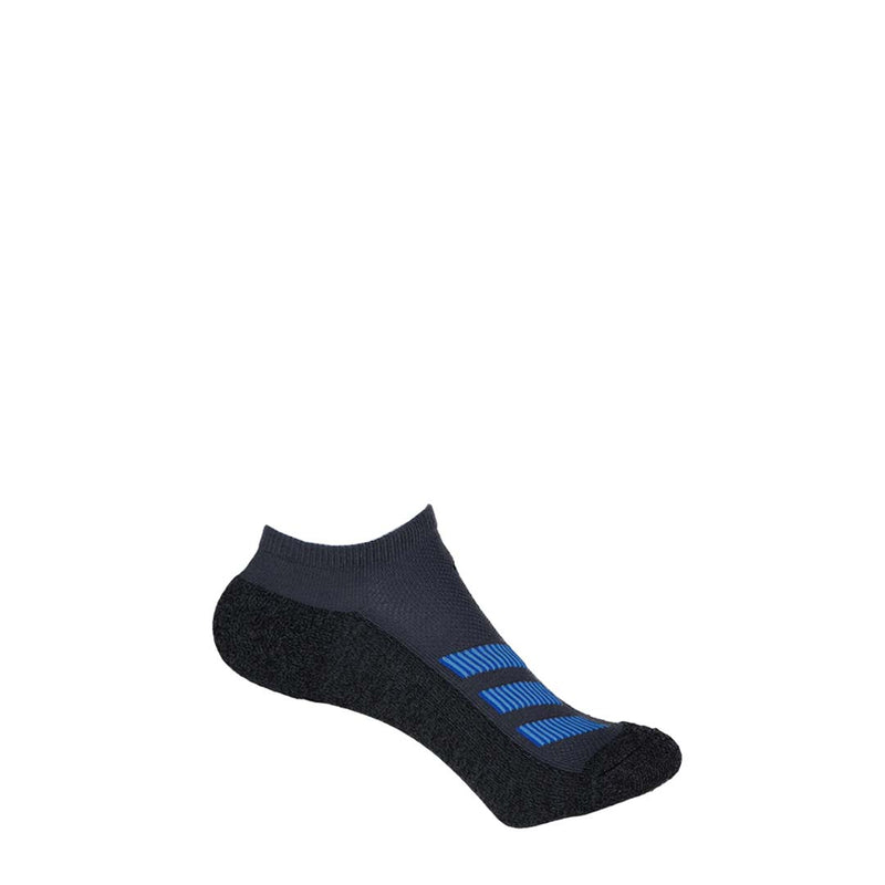 adidas - Kids' (Junior) 6 Pack Cushioned Angle Stripe No-Show Socks (GA5381)