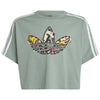 adidas - Kids' (Junior) Animal Print Crop T-Shirt (IB8582)