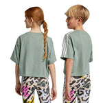 adidas - Kids' (Junior) Animal Print Crop T-Shirt (IB8582)