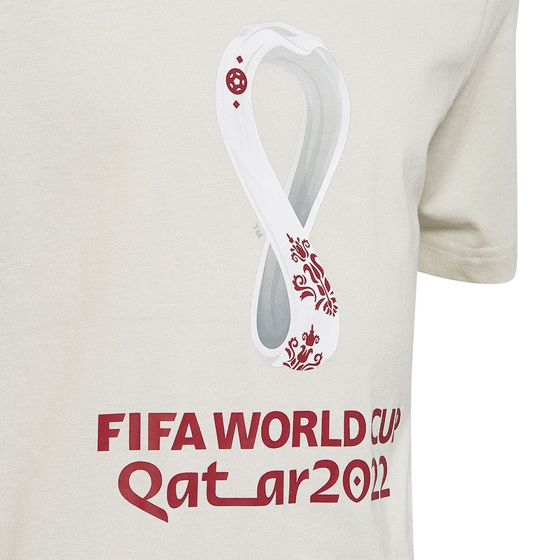 adidas - T-shirt avec emblème officiel de la Coupe du Monde de la FIFA 22 pour enfants (junior) (HD6384) 