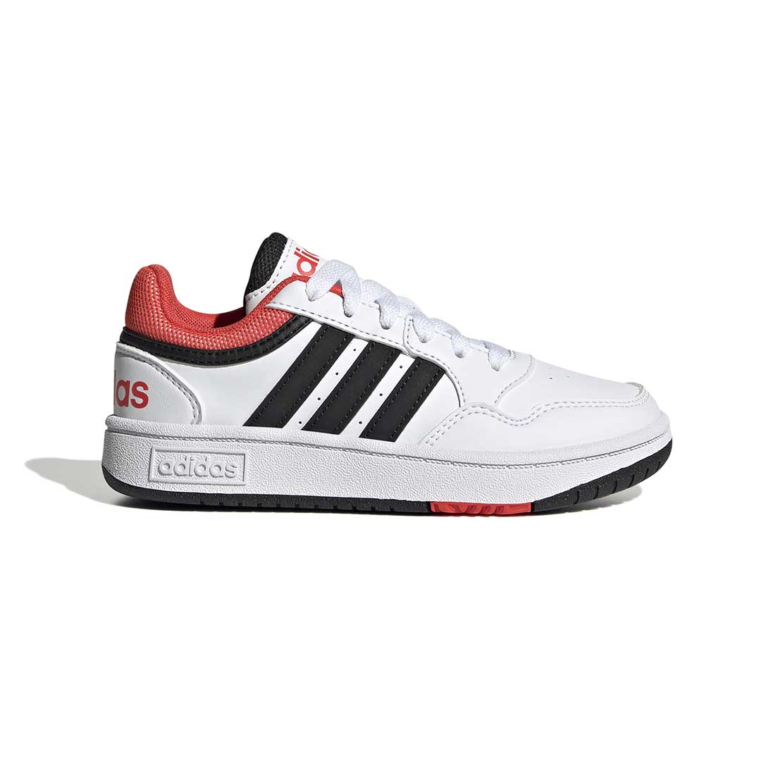 Adidas Hoops Shoes Kids Cloud White Bright Red 7