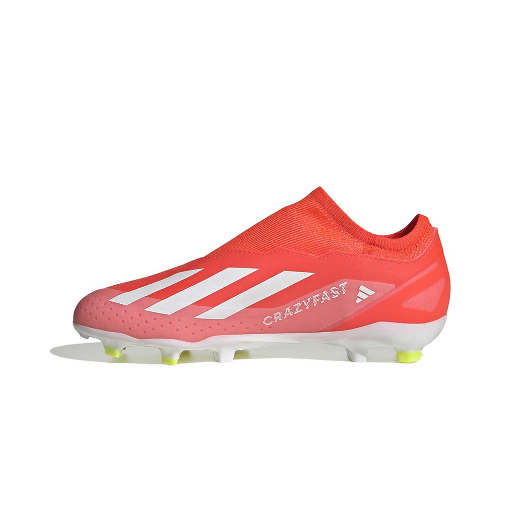 adidas - Chaussures de football sans lacets pour enfant (préscolaire et junior) X Crazyfast League (IF0688) 