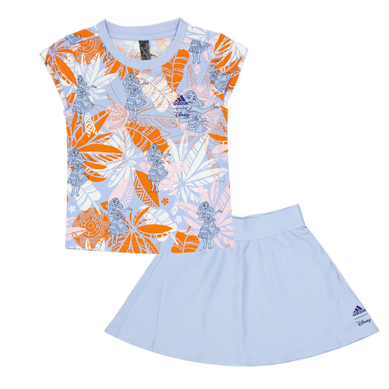 adidas - Girls' (Toddler) adidas x Disney Moana T-Shirt & Skirt Set (HR9487)