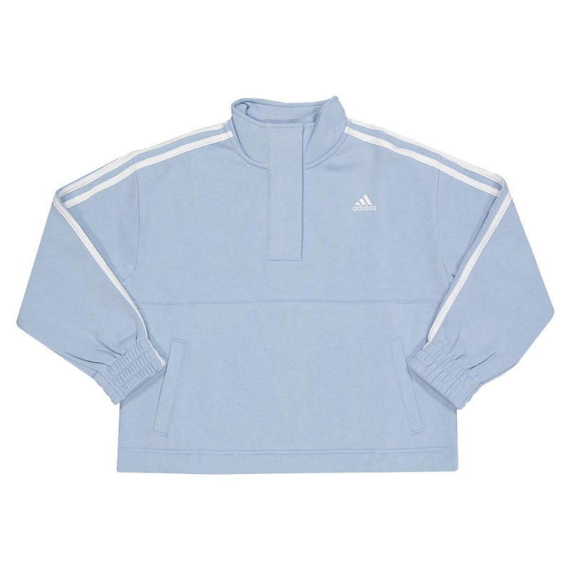 adidas - Kids' (Junior) 3 Stripe CTN Mockneck Pullover Sweatshirt (IQ5938)