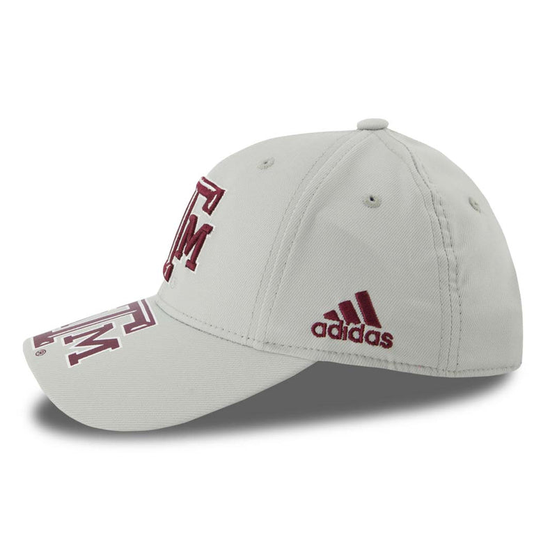 adidas - Casquette réglable structurée Texas A&amp;M Aggies pour enfants (jeunes) (R48BLR66) 