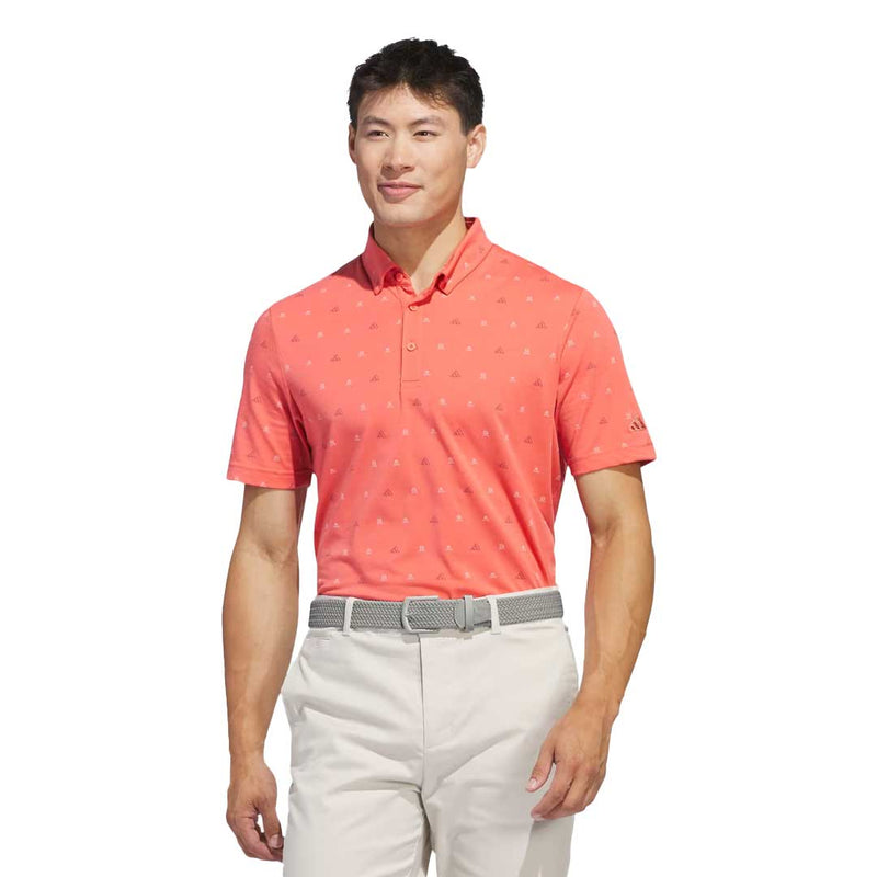 adidas - Mens Go-To Mini-Crest Print Polo (IS7333)