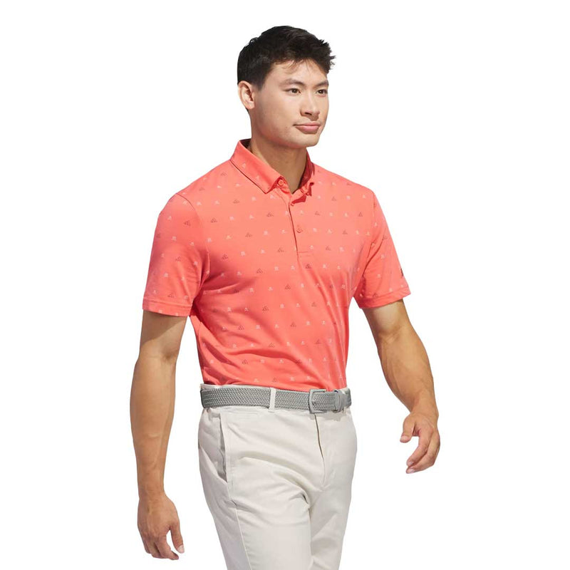 adidas - Mens Go-To Mini-Crest Print Polo (IS7333)