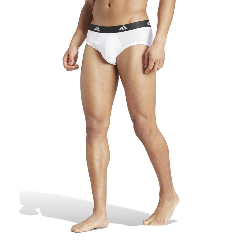 adidas - Men's 3 Pack Active Flex Cotton Brief Underwear (IQ9539)