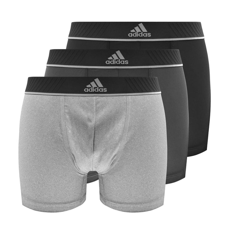 adidas - Men's 3 Pack Active Micro Flex Trunk Boxer Briefs (IU8691)