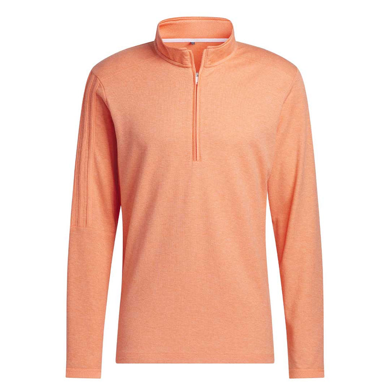 adidas - Pull de golf à 3 bandes et quart de zip pour hommes (HR9067) 