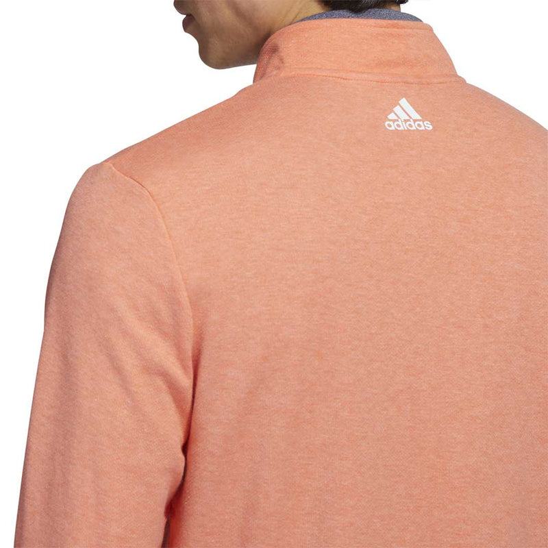 adidas - Pull de golf à 3 bandes et quart de zip pour hommes (HR9067) 