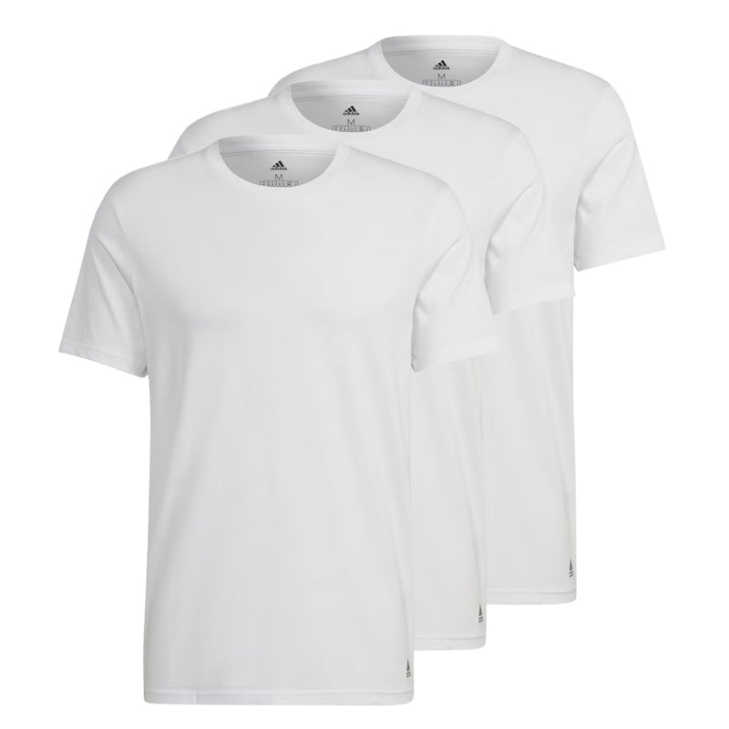 adidas - Men's Active Flex Cotton 3 Pack Crewneck T-Shirt (GB1401)