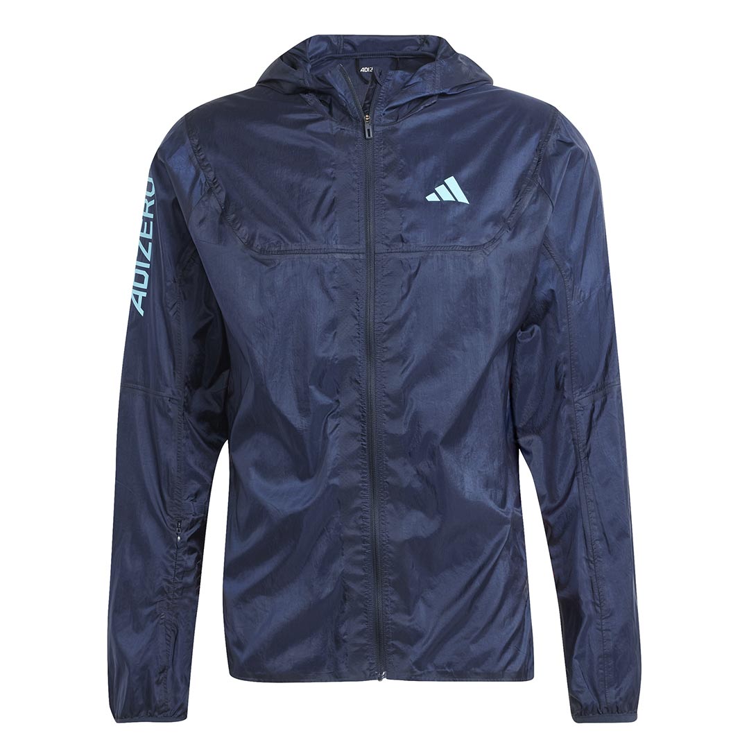 Adidas Men s Adizero Running Lightweight Jacket IM4170 Navy Blue XXL