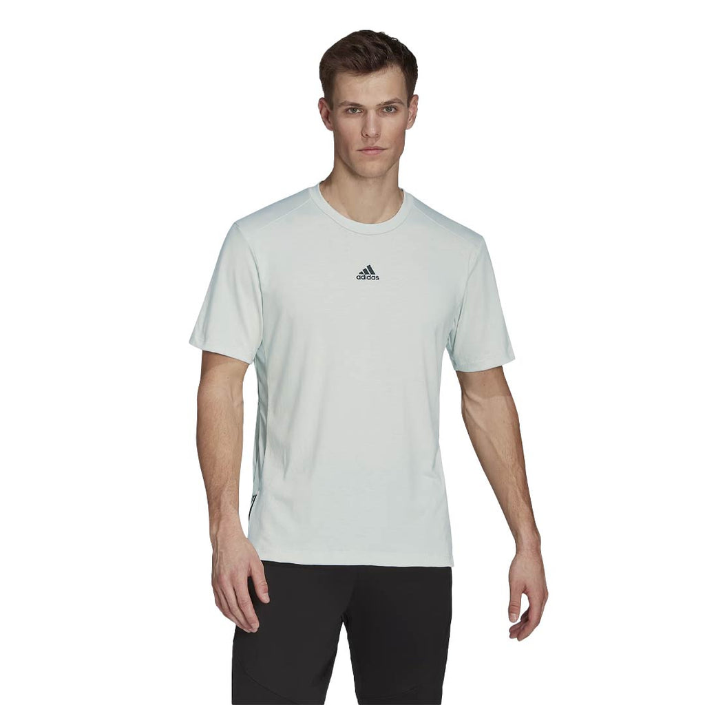 Adidas Men s Yoga T Shirt Linen Green Black Medium