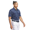 adidas - Men's Blue Ultimate365 Mesh Print Polo (IL0568)